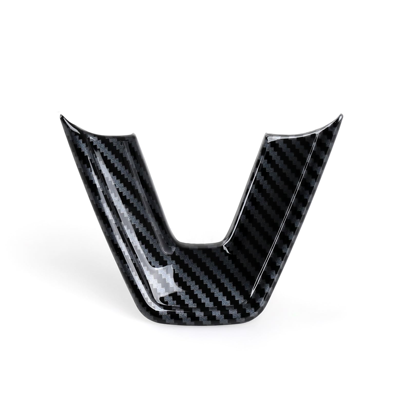 DSI - FITS Tesla Model 3 Highland 2024 2025 2026 Model Y Juniper 2025 2026 Accessories Interior Car Steering Wheel Trim Carbon Style ABS Decal Sticker (Style A)