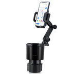 DSI - Car Cup Holder Expander Adjustable Base with Phone Mount 360° Rotation Cup Holder Cell Phone Holder for Car Compatible with iPhone All Smartphones