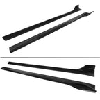 DSI -  4-Piece Side Skirt Extension Kit for Tesla Model Y 2020-2024, Gloss Black ABS Rocker Panel Splitter