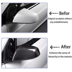 DSI - Car Accessories Fit for Tesla Model S Side Mirror Cover REAL (Carbon Fiber) Rearview Mirror Cover for Model S-2022-2024 Exterior Mirrors Cap Accessories
