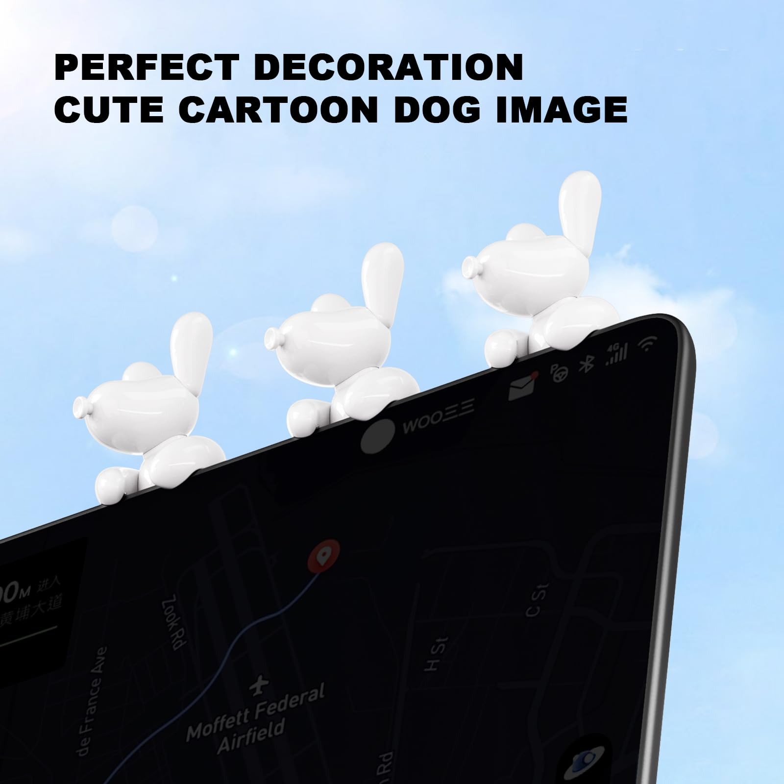 DSI - FITS Tesla Model Y 2026 Dog Mode Mini Screen Decoration Ornament Funny Decors Compatible with 2017-2026 Tesla Model 3 and New Model Y Juniper Interior Accessories (Gift Box)