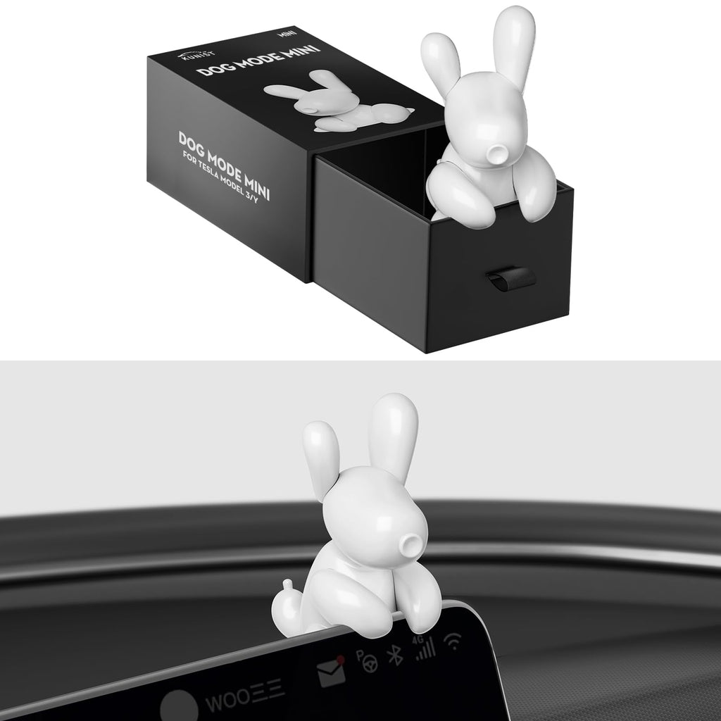 DSI - FITS Tesla Model Y 2026 Dog Mode Mini Screen Decoration Ornament Funny Decors Compatible with 2017-2026 Tesla Model 3 and New Model Y Juniper Interior Accessories (Gift Box)
