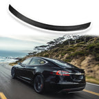 DSI - Rear Spoiler Compatible with Tesla Model S 2012-2024 Sedan 4-Door Trunk Spoiler Wing Factory Style Carbon Fiber Style