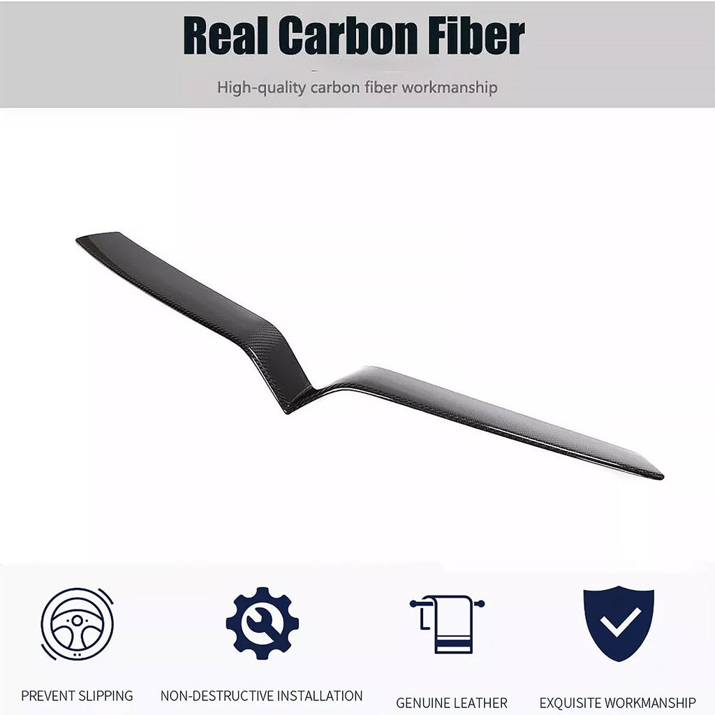 DSI - Front Grille Insert Trim Compatible With Tesla Model X 2020 2019 2018 2017 2016 Front Center Mesh Grille Grill Cover(Carbon Fiber)