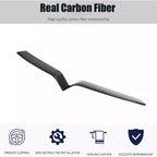 DSI - Front Grille Insert Trim Compatible With Tesla Model X 2020 2019 2018 2017 2016 Front Center Mesh Grille Grill Cover(Carbon Fiber)