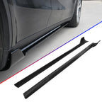 DSI -  4-Piece Side Skirt Extension Kit for Tesla Model Y 2020-2024, Gloss Black ABS Rocker Panel Splitter