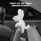 DSI - FITS Tesla Model Y 2026 Dog Mode Mini Screen Decoration Ornament Funny Decors Compatible with 2017-2026 Tesla Model 3 and New Model Y Juniper Interior Accessories (Gift Box)