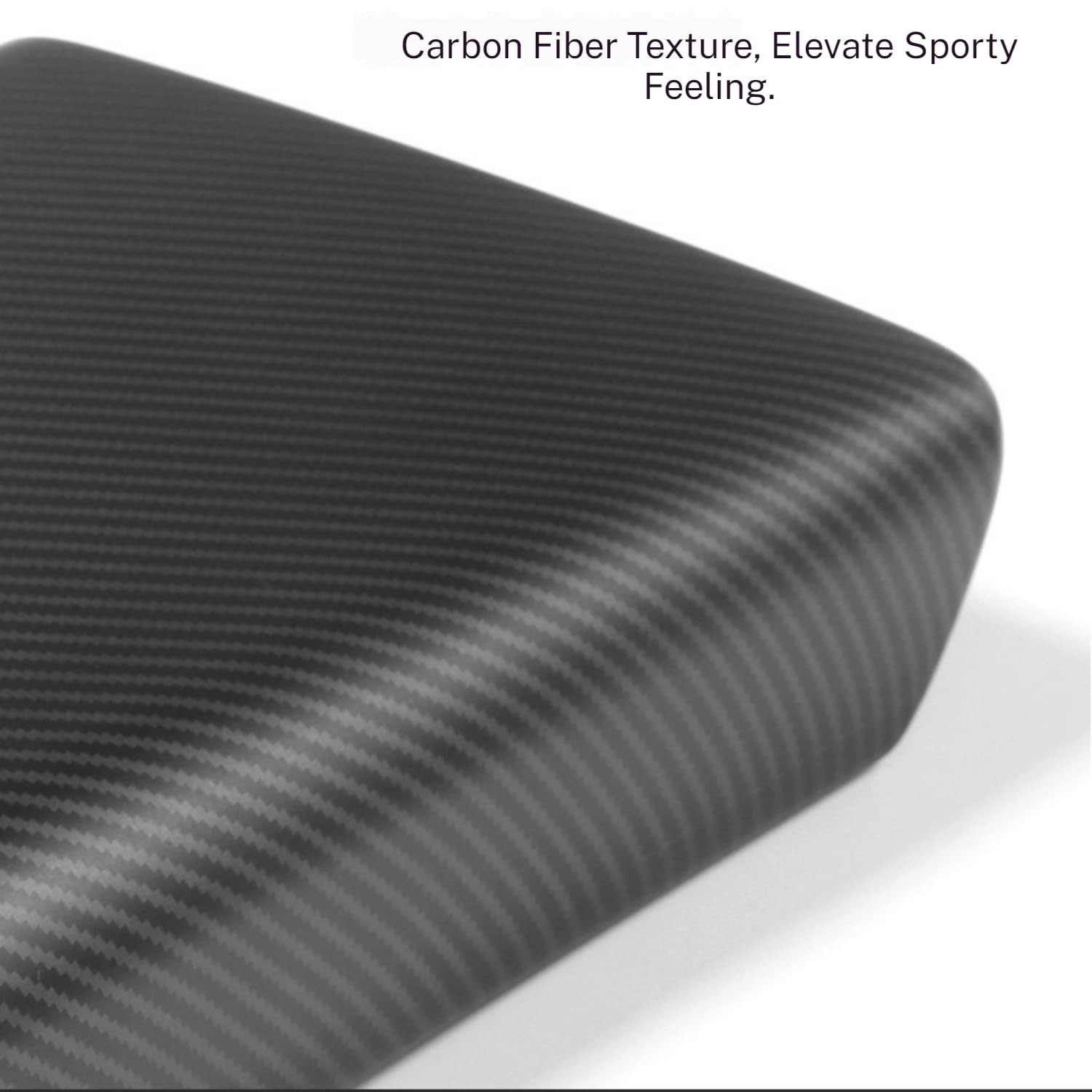 DSI - Center Console Armrest Cover Carbon Fiber Texture Compatible with Tesla Model 3 Highland/Model Y Juniper,Scratch-Proof ABS, Snap-On Design, Waterproof & Easy-Clean, Exact Fit (Refresh Edition)
