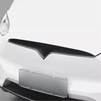 DSI - Front Grille Insert Trim Compatible With Tesla Model X 2020 2019 2018 2017 2016 Front Center Mesh Grille Grill Cover(Carbon Fiber)