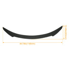 DSI - Rear Trunk Spoiler Compatible with 2012-2021 Tesla Model S JC Style Trunk Lid Wing Lip Splitter Air Deflector ABS Plastic Carbon Fiber Style