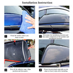 DSI - Side Mirror Cover for Tesla Car Exterior Accessories ABS Plastic Outside Cap (Pack of 2)(Model X 2017-2020 Imitation Carbon Fiber)