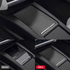 DSI -  Fits Tesla Model X S 2014-2020 Carbon Fiber Console Storage Box Panel Cover Trim Decoration Film