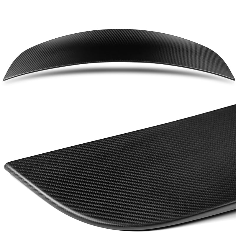 DSI -  Real Carbon Fiber, OE-Style Rear Trunk Spoiler Wing, Compatible with 2016-2025 Tesla Model X, Lightweight Exterior Accessories, Replacement Parts (Matte Carbon Fiber)