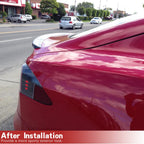 DSI - FITS Model S Carbon Fiber Trunk Spoiler for Tesla Model S 2012-2025 P85 70D Base Sedan 4-Door Rear Spoiler Boot Lid High Kick Wing Lip Factory Outlet (Gloss Black)