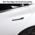 DSI - 4PCS Tesla Model 3/Y Door Handle Cover Set (2017-2025) Highland & Juniper Compatible, Car Door Handle Sills Protection Wrap Exterior Accessories, Carbon Fiber 3D Sticker
