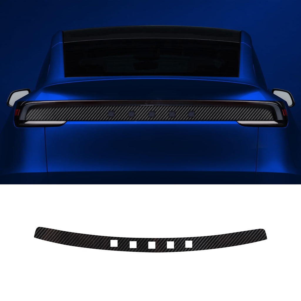 DSI - FITS 2025 Tesla Model Y Juniper PPF Precut Car Paint Protective Film Self Adhesive TPU Car Wrap Film Scratch Protector Exterior Accessories Black (Carbon Fibre, Rear Tail Light)