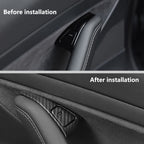 DSI - Carbon Fiber-ISH Interior Door Window Switch Panel Cover Trim KIT FITS Tesla Model 3 2017-2023/Model Y 2020-2023---$27.99