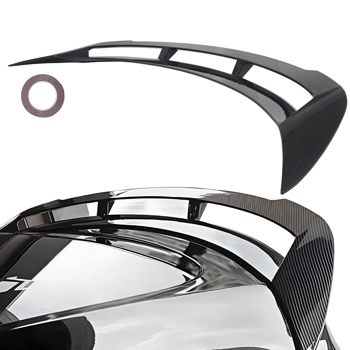 DSI - Fits Tesla Model Y 2020 2021 2022 2024 Rear Spoiler Wing, Model Y Accessories High Performance GT Style Carbon Fiber