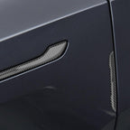 DSI - Door Protector Edge Guards Compatible with Tesla Model 3 Y X S Cybertruck Carbon Fiber Exterior Accessories Anti-Collision Bumper Guard Strip Rearview Mirror Wrap Trim Trunk Cover Strips (Black)