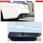 DSI - REAL - Carbon Fiber Rear Diffuser for Tesla Model S 2021 2022 2023 Rear Bumper Splitters Lower Lip Spoiler Valance Protector Factory Outlet