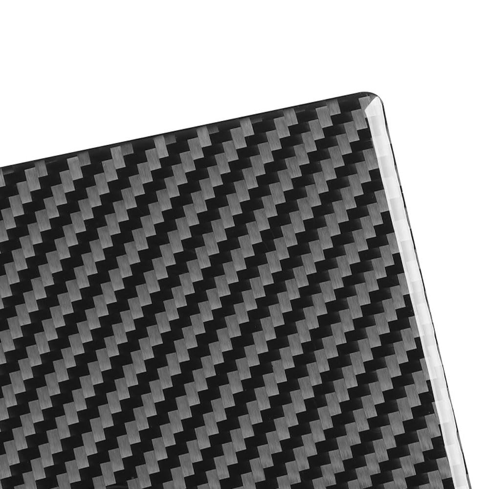 DSI -  Fits Tesla Model X S 2014-2020 Carbon Fiber Console Storage Box Panel Cover Trim Decoration Film