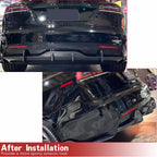 DSI - REAL - Carbon Fiber Rear Diffuser for Tesla Model S 2021 2022 2023 Rear Bumper Splitters Lower Lip Spoiler Valance Protector Factory Outlet