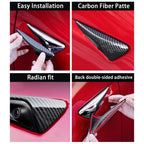 DSI - FITS Tesla Model 3/Y HW3.0 Turn Signal Side Camera Protection Cover Decoration Accessories fit for 2017-2023 Tesla Model 3 and 2020-2023.6 Tesla Model Y (Glossy Carbon Fiber Pattern)
