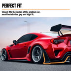 DSI - Rear Bumper Diffuser Lip Kit for Tesla Model Y 2020-2024, Carbon-Print PP Lower Valance Splitter