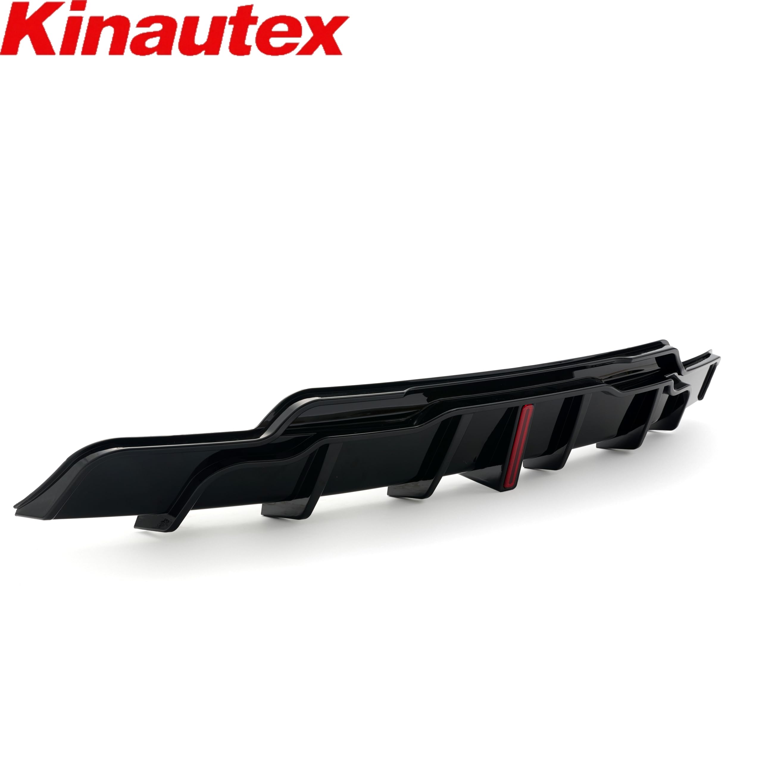 DSTAR - Rear Rear Bumper Diffuser Lip Splitter Spoiler for 2017-2023 Tesla Model 3 Led Light Style