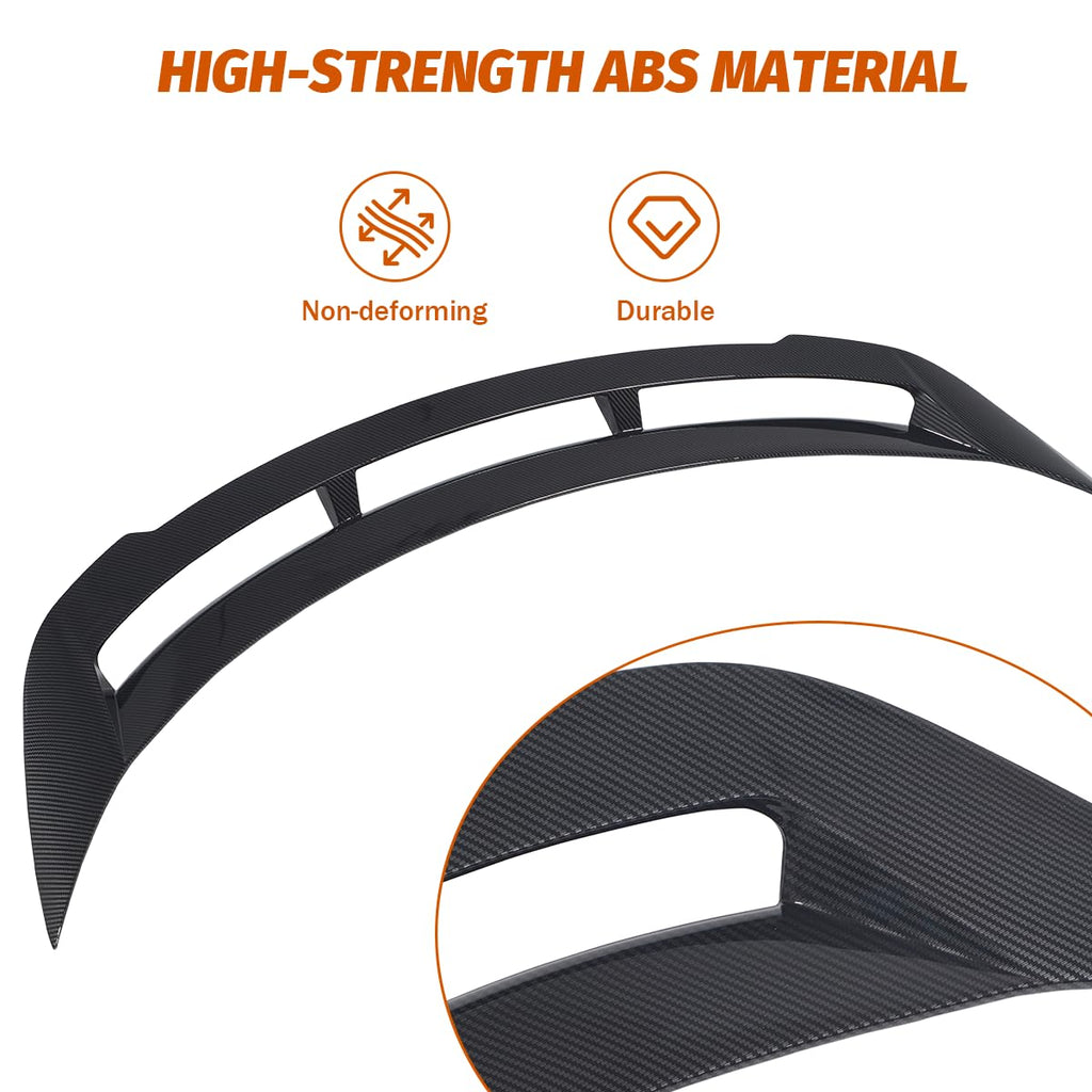 DSI - Fits Tesla Model Y 2020 2021 2022 2024 Rear Spoiler Wing, Model Y Accessories High Performance GT Style Carbon Fiber