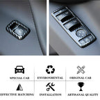 DSI - Window Lift Switch Button Panel Cover Bezel Frame for Tesla Model X Model S 2016-2020 Car Interior Accessories ABS Imitation Carbon Fiber Inner Decoration (Pack of 4)