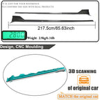 DSI - REAL Carbon Fiber Side Skirts for Tesla Model S Plaid 2021-2024 Under Door Rocker Panels Valance Extension Lip Factory Outlet