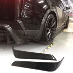 DSI - Carbon Fiber Rear Fender Vent fits for Tesla Model X 75D 90D P90D 100D P100D 2016 2017 2018 Carbon Fiber Rear Air Intake Vent Trim Apron 2pcs/Set