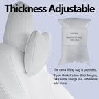 DStar - Nappa Leather Headrest Pillow 2 Packs for Tesla Neck Pillow Uniquely Designed for Tesla Model Y/3/S/X Tesla Car Neck Support Cushion for People Under 5'7" White