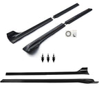 DSI -  4-Piece Side Skirt Extension Kit for Tesla Model Y 2020-2024, Gloss Black ABS Rocker Panel Splitter
