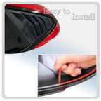 DSI - Window Louver，2Pcs Side Vent Window Louvers for Tesla Model S 2017-2025, ABS Print Sport Window Decorative Covers, Exterior Trim Accessories - Carbon Fiber