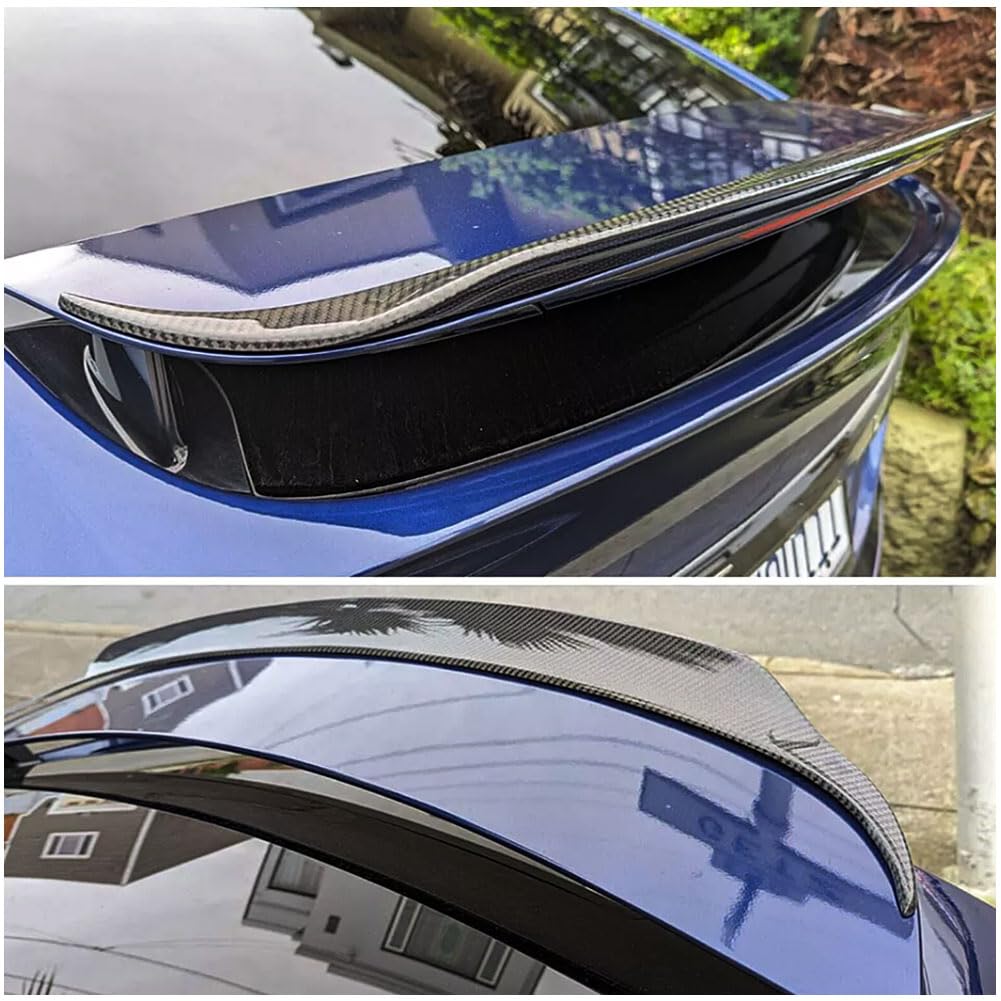 DSTAR - REAL Carbon Fiber Trunk Spoiler for Tesla Model X 2016-2023 Rear Boot Lid Duckbill Highkick Wing Lip Factory Outlet