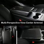 DSI - Center Control Armrest Cover for 2021-2023 Model 3 and 2020-2024 Model Y, Tesla Arm Rest Cover is Made of ABS Material with Carbon Fiber, Not TPE Or Leather (Bright Carbon Fiber Pattern)