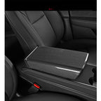 DSI - Center Control Armrest Cover for 2021-2023 Model 3 and 2020-2024 Model Y, Tesla Arm Rest Cover is Made of ABS Material with Carbon Fiber, Not TPE Or Leather (Bright Carbon Fiber Pattern)