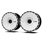 DSI - 19 Inch Wheel Covers for Tesla Model Y Juniper Crossflow Wheels 2025, Centers Lock Installation Rim Protector, Full Coverage Hubcaps Exterior Accessories (White Ring, 4 PCS)