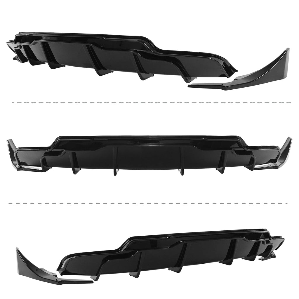  DSI - Rear Bumper Diffuser Lip for Tesla Model 3 2017-2023 Performance Style ABS Rear Bumper Molding Protector Lip (Glossy Black)
