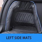 DSTAR - Car Trunk Mat for Tesla Model X 6/7 Seater 2016-2021 (NOTE **2022-Current DO NOT FIT) Full Coverage Trunk Cargo Mat All Weather Rear Cargo Liner Heavy Duty (Black with Black Stitching)