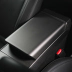 DSI - Center Console Armrest Cover Carbon Fiber Texture Compatible with Tesla Model 3 Highland/Model Y Juniper,Scratch-Proof ABS, Snap-On Design, Waterproof & Easy-Clean, Exact Fit (Refresh Edition)