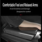 DSI - Center Control Armrest Cover for 2021-2023 Model 3 and 2020-2024 Model Y, Tesla Arm Rest Cover is Made of ABS Material with Carbon Fiber, Not TPE Or Leather (Bright Carbon Fiber Pattern)