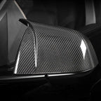 DSI - Dry Carbon Fiber Mirror Cover Caps for Tesla Model S 2021-2023 Add-on Side Rearview Mirror Caps Car Exterior Outside Shell Factory Outlet