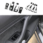 DSI - Carbon Fiber-ISH Interior Door Window Switch Panel Cover Trim KIT FITS Tesla Model 3 2017-2023/Model Y 2020-2023---$27.99