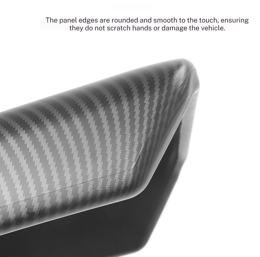DSI - Center Console Armrest Cover Carbon Fiber Texture Compatible with Tesla Model 3 Highland/Model Y Juniper,Scratch-Proof ABS, Snap-On Design, Waterproof & Easy-Clean, Exact Fit (Refresh Edition)