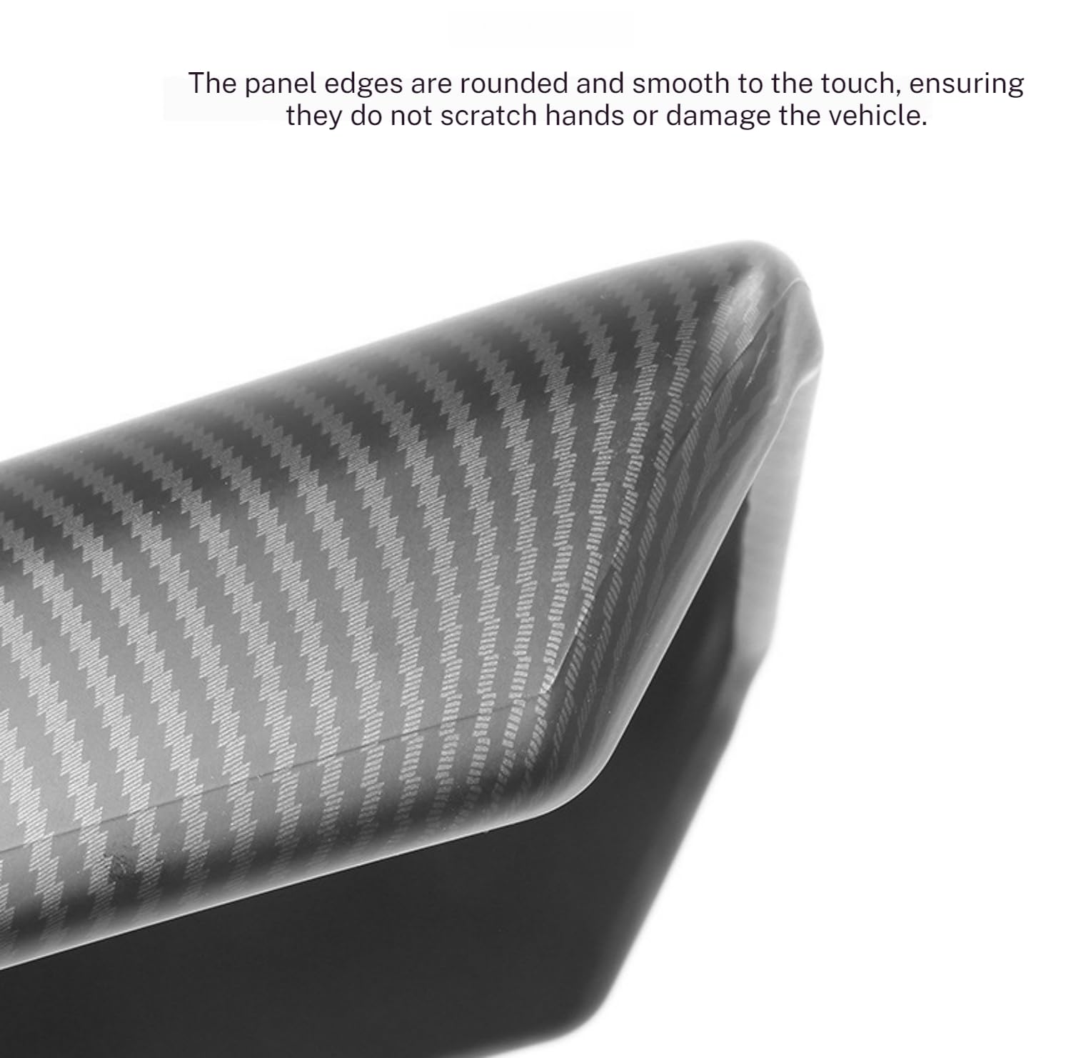 DSI - Center Console Armrest Cover Carbon Fiber Texture Compatible with Tesla Model 3 Highland/Model Y Juniper,Scratch-Proof ABS, Snap-On Design, Waterproof & Easy-Clean, Exact Fit (Refresh Edition)