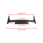 DSI - Carbon Fiber Look Fits for 2016-2025 Tesla Model X Rear Top Window Roof Spoiler Wing ST Style ABS Plastic Exterior Body Kits Trim