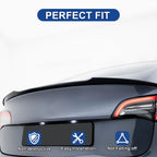 DSI - Spoiler for Tesla Model 3 2016-2022 Wing Rear Spoiler Trunk Tail Rear Trunk Lid,M4 Style Matte Black Style Performance,Model 3 Accessories
